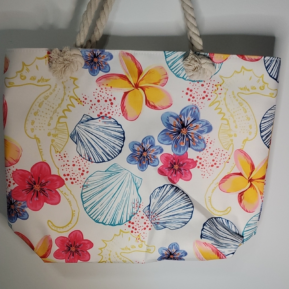 Fashion Bug Pink and Yellow Summer Tote